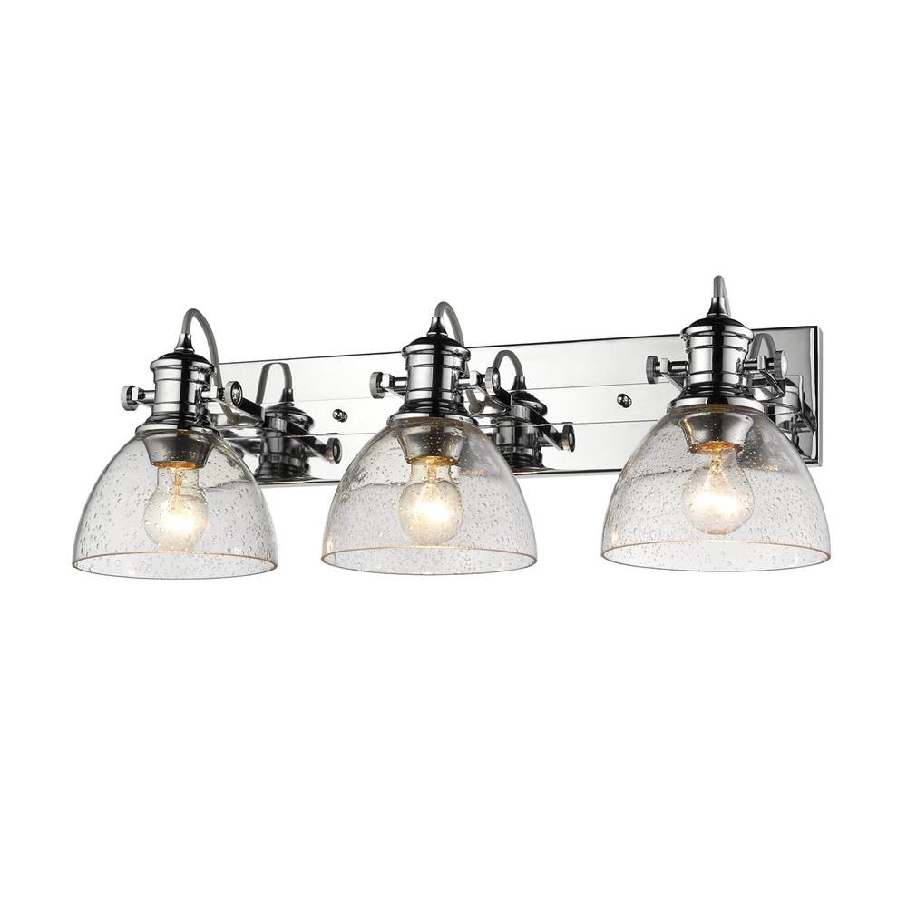 Golden Lighting Hines Yep By Golden Lighting Hines 3-light Vanity In Brushed Champagne Brass