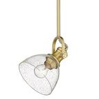 Golden Lighting 3118-M1L BCB-SD Brushed Champagne Brass Yep By Golden Lighting Hines 1-light 7in Pendant In Brushed Champagne Brass And Seeded Glass Image 3