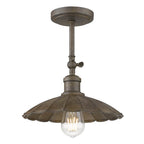 Golden Lighting 3124-1W DR Dark Rust Wry Lighting Clemence 1-light Wall Sconce In Dark Rust Image 5