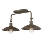 Golden Lighting 3124-BA2 DR Dark Rust Wry Lighting Clemence 2-light Vanity In Dark Rust Image 7