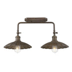 Golden Lighting 3124-BA2 DR Dark Rust Wry Lighting Clemence 2-light Vanity In Dark Rust Image 6
