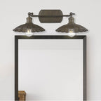 Golden Lighting 3124-BA2 DR Dark Rust Wry Lighting Clemence 2-light Vanity In Dark Rust Image 3