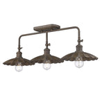 Golden Lighting 3124-BA3 DR Dark Rust Wry Lighting Clemence 3-light Vanity In Dark Rust Image 8