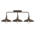 Golden Lighting 3124-BA3 DR Dark Rust Wry Lighting Clemence 3-light Vanity In Dark Rust Image 7