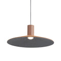 Golden Lighting 3133-P20 CO-BK Coffee Golden Lighting Faroe 20in Integrated Led Pendant In Coffee/black Felt Image 1