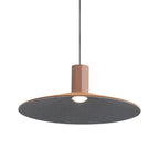 Golden Lighting 3133-P20 CO-BK Coffee Golden Lighting Faroe 20in Integrated Led Pendant In Coffee/black Felt Image 1
