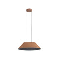 Golden Lighting 3133-P21 CO-BK Coffee Golden Lighting Faroe 21in Integrated Led Pendant In Coffee/black Felt Image 1