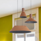 Golden Lighting 3133-P21 CO-BK Coffee Golden Lighting Faroe 21in Integrated Led Pendant In Coffee/black Felt Image 3