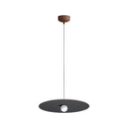 Golden Lighting 3133-P24 CO-BK Coffee Golden Lighting Faroe 24in Integrated Led Pendant In Coffee/black Felt Image 1