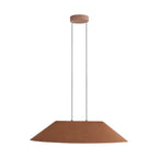 Golden Lighting 3133-P30 CO-BK Coffee Golden Lighting Faroe 30in Integrated Led Pendant In Coffee/black Felt Image 1