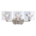 Golden Lighting 3160-BA3 PS-HWG Peruvian Silver Golden Lighting Calla 3-light Vanity In Peruvian Silver Image 1