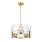 Golden Lighting 3164-3 BCB-HWG Brushed Champagne Brass Yep By Golden Lighting Aenon 3-light Chandelier In Brushed Champagne Brass Image 5