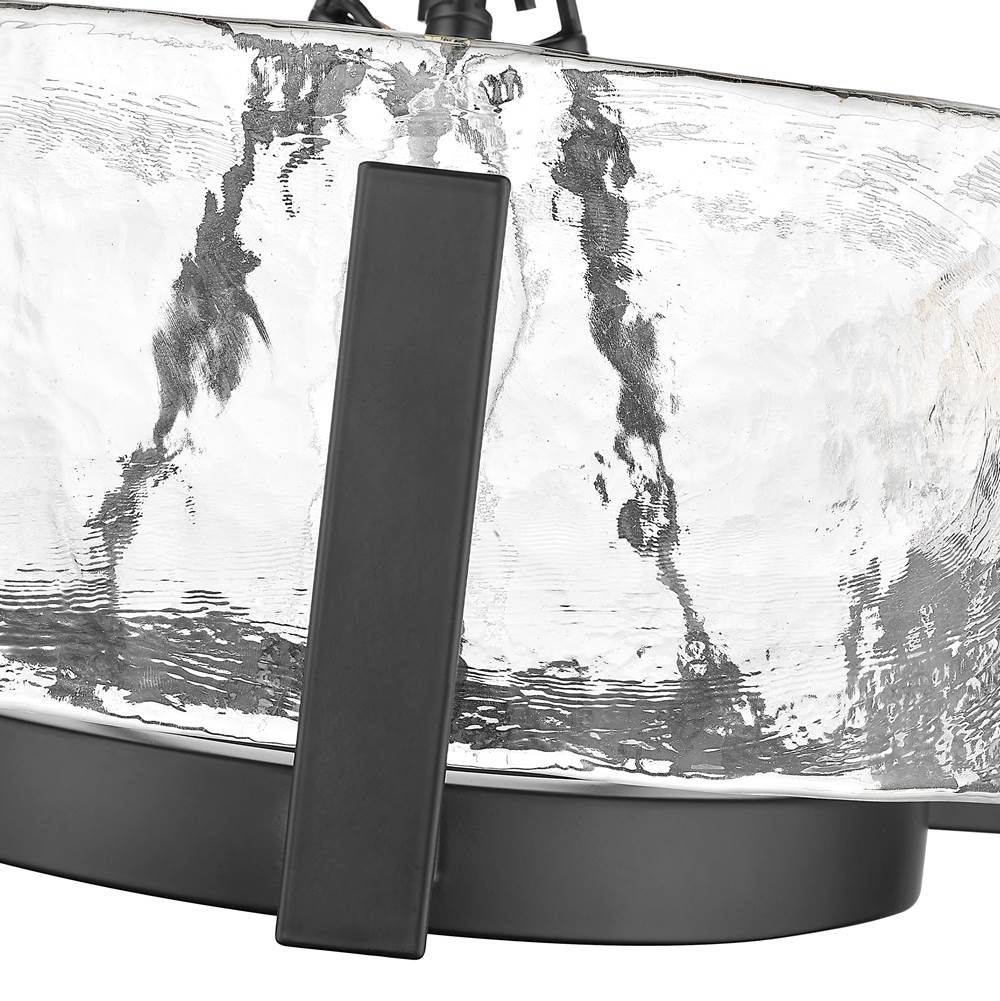 Golden Lighting 3164-3 BLK-HWG Matte Black Yep By Golden Lighting Aenon 3-light Chandelier In Matte Black Image 4