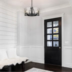 Golden Lighting 3164-3 BLK-HWG Matte Black Yep By Golden Lighting Aenon 3-light Chandelier In Matte Black Image 3