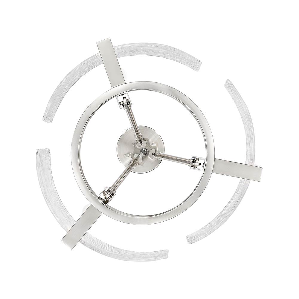 Golden Lighting 3164-3 PW-HWG Pewter Yep By Golden Lighting Aenon 3-light Chandelier In Pewter Image 6