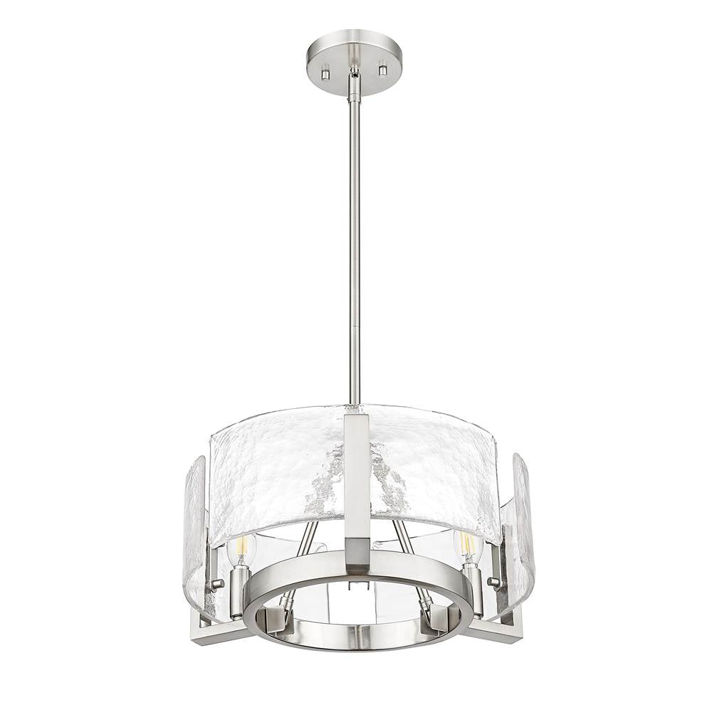 Golden Lighting 3164-3 PW-HWG Pewter Yep By Golden Lighting Aenon 3-light Chandelier In Pewter Image 5
