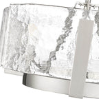 Golden Lighting 3164-3 PW-HWG Pewter Yep By Golden Lighting Aenon 3-light Chandelier In Pewter Image 4