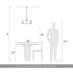 Golden Lighting 3164-3 PW-SWG Pewter Yep By Golden Lighting Aenon 3-light Chandelier In Pewter With Smokey Water Glass Image 2