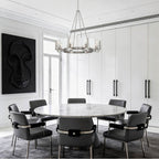 Golden Lighting 3164-8 PW-HWG Pewter Yep By Golden Lighting Aenon 8-light Chandelier In Pewter With Hammered Water Glass Image 3