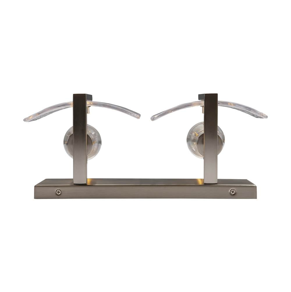 Golden Lighting 3164-BA2 PW-HWG Pewter Yep By Golden Lighting Aenon 2-light Vanity In Pewter Image 6