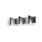 Golden Lighting 3164-BA3 BLK-HWG Matte Black Yep By Golden Lighting Aenon 3-light Vanity In Matte Black Image 4