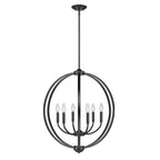 Golden Lighting Colson Golden Lighting Colson 6-light Chandelier In Matte Black
