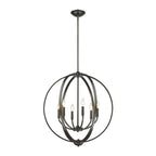 Golden Lighting 3167-6 EB Etruscan Bronze Golden Lighting Colson 6-light Chandelier In Etruscan Bronze Image 2
