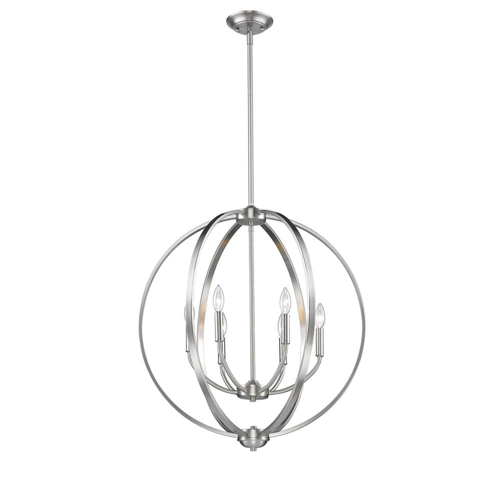 Golden Lighting Colson Golden Lighting Colson 6-light Chandelier In Matte Black