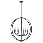 Golden Lighting Colson Golden Lighting Colson 9-light Chandelier In Matte Black
