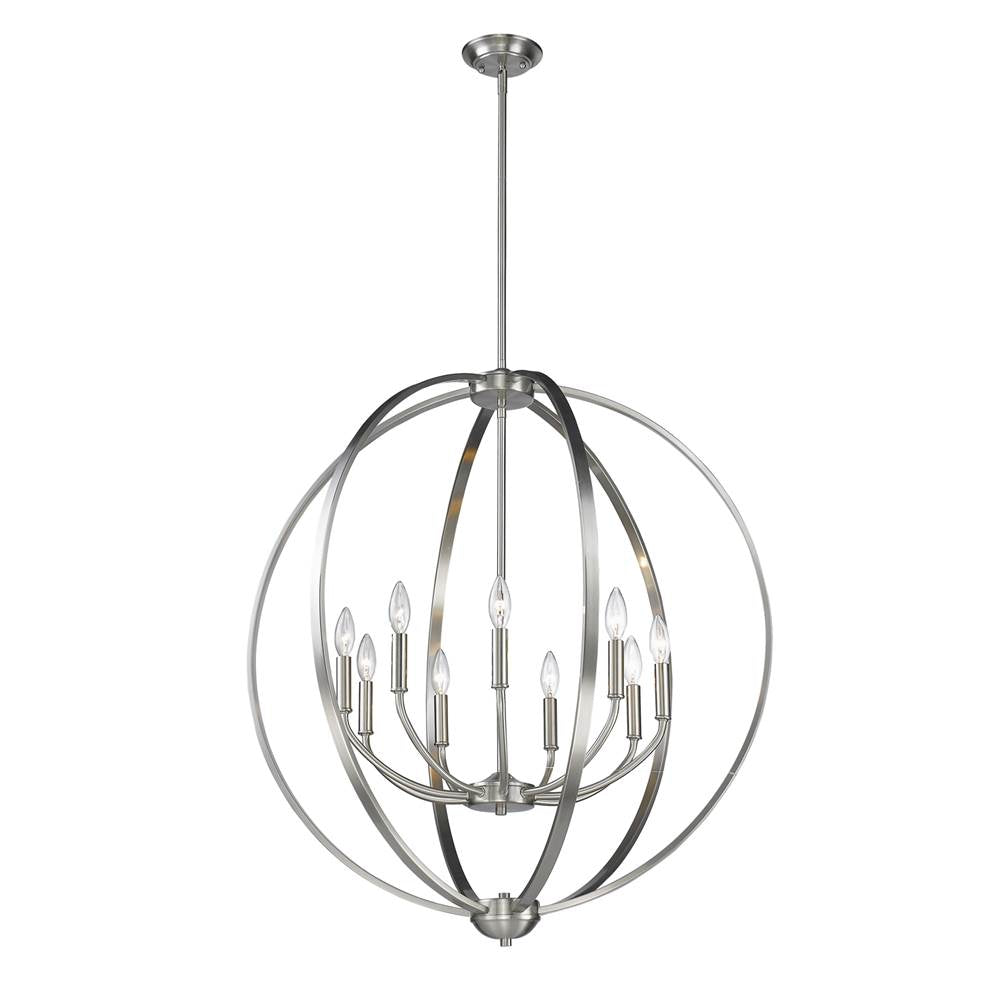 Golden Lighting Colson Golden Lighting Colson 9-light Chandelier In Matte Black