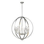 Golden Lighting 3167-9 PW Pewter Golden Lighting Colson 9-light Chandelier In Pewter Image 2