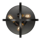 Golden Lighting 3167-FM15 EB Etruscan Bronze Golden Lighting Colson 3-light Flush Mount In Etruscan Bronze Image 2