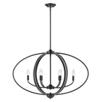 Golden Lighting Colson Golden Lighting Colson 6-light Island Light In Matte Black