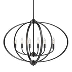 Golden Lighting 3167-LP BLK Matte Black Golden Lighting Colson 6-light Island Light In Matte Black Image 3
