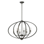 Golden Lighting Colson Golden Lighting Colson 6-light Island Light In Matte Black