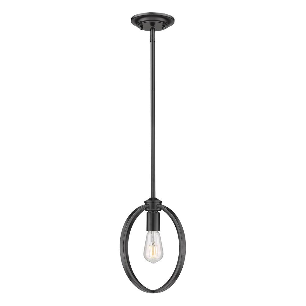 Golden Lighting Colson Golden Lighting Colson 1-light Pendant In Matte Black