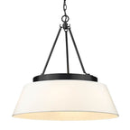 Golden Lighting 3189-6 BLK-MWS Matte Black Golden Lighting Penn 6-light Chandelier In Matte Black Image 1