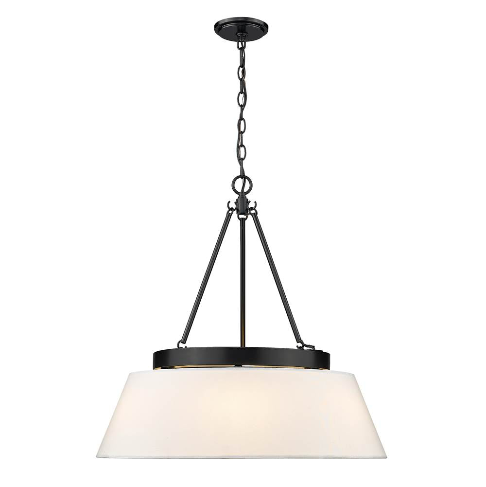 Golden Lighting Penn Golden Lighting Penn 6-light Chandelier In Matte Black