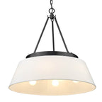 Golden Lighting 3189-6 BLK-MWS Matte Black Golden Lighting Penn 6-light Chandelier In Matte Black Image 4
