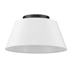 Golden Lighting 3189-FM BLK-MWS Matte Black Golden Lighting Penn 3-light Flush Mount In Matte Black Image 4