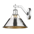 Golden Lighting 3306-1W CH-CH Chrome Yep By Golden Lighting Orwell 1-light Wall Sconce In Chrome Image 2