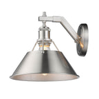 Golden Lighting 3306-1W PW-PW Pewter Yep By Golden Lighting Orwell 1-light Wall Sconce In Pewter Image 2