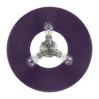 Golden Lighting Orwell Yep By Golden Lighting Orwell 3-light Flush Mount In Aged Brass And Exotic Purple Shade