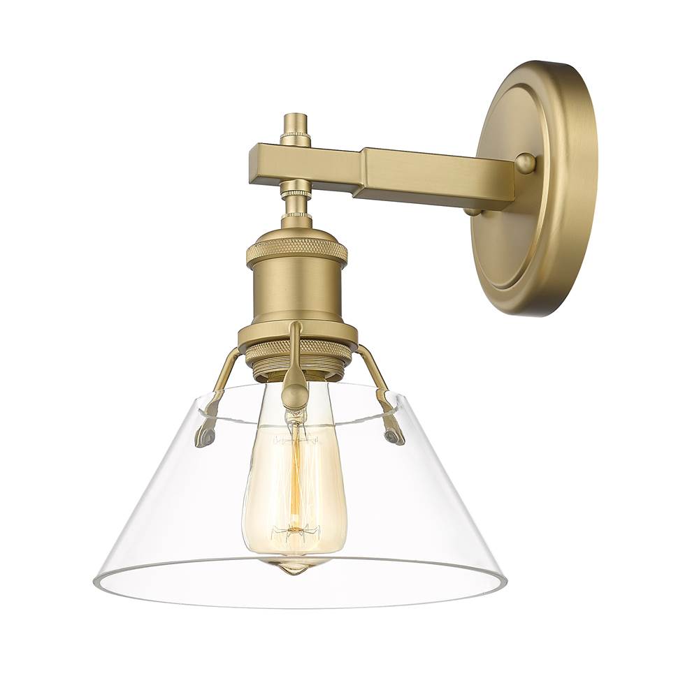 Golden Lighting 3306-BA1 BCB-CLR Brushed Champagne Brass Yep By Golden Lighting Orwell 1-light Vanity In Brushed Champagne Brass And Clear Glass Image 4