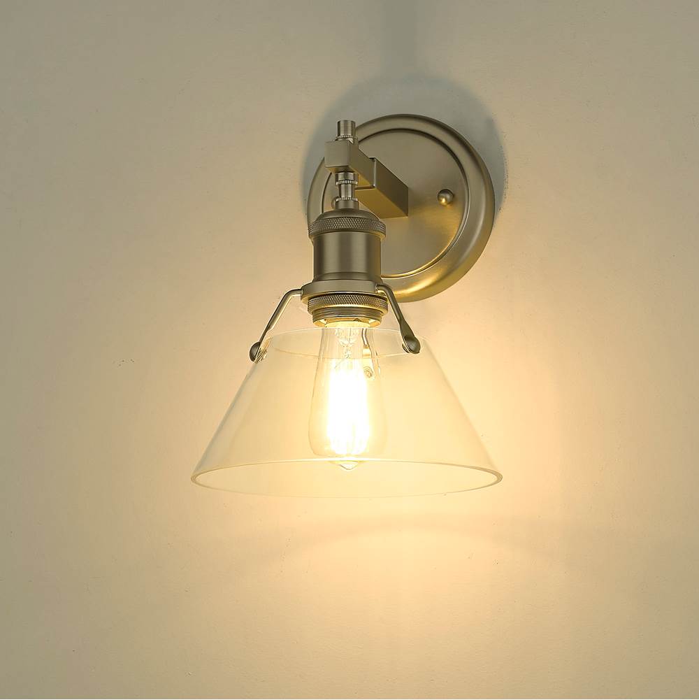 Golden Lighting 3306-BA1 BCB-CLR Brushed Champagne Brass Yep By Golden Lighting Orwell 1-light Vanity In Brushed Champagne Brass And Clear Glass Image 3