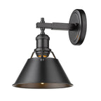 Golden Lighting 3306-BA1 BLK-BLK Matte Black Yep By Golden Lighting Orwell 1-light Vanity In Matte Black Image 2
