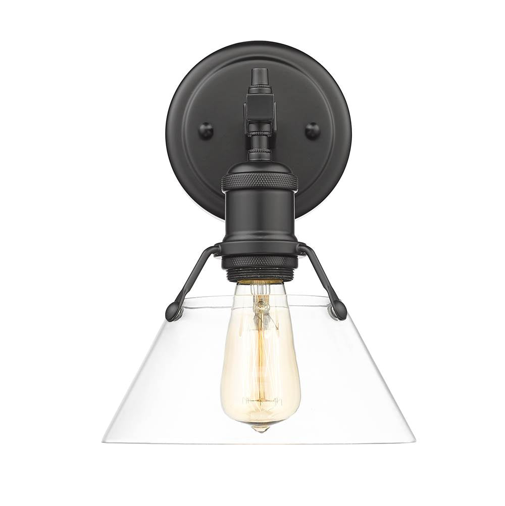 Golden Lighting Orwell Yep By Golden Lighting Orwell 1-light Vanity In Aged Brass And Clear Glass