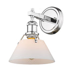Golden Lighting Orwell Yep By Golden Lighting Orwell 1-light Vanity In Aged Brass And Opal Glass