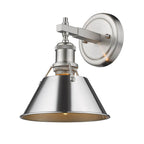 Golden Lighting Orwell Yep By Golden Lighting Orwell 1-light Vanity In Aged Brass And Chrome Shade