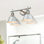 Golden Lighting 3306-BA2 PW-DB Pewter Yep By Golden Lighting Orwell 2-light Vanity In Pewter And Dusky Blue Shade Image 3